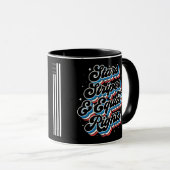 Stars stripes and Equal Rights Patriottic 4 juli Mok (Voorkant rechts)