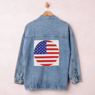 "Stars, Stripes, and Style : American Flag Print.