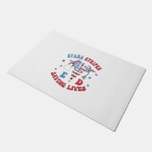 Stars Stripes E D Redden Levens Deurmat (Schuin)
