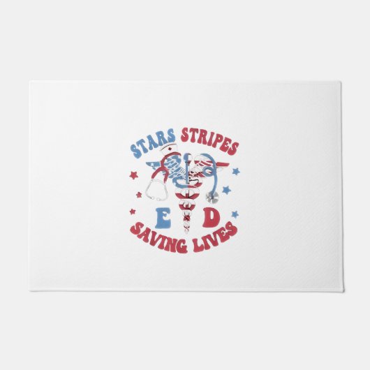 Stars Stripes E D Redden Levens Deurmat (Voorkant)