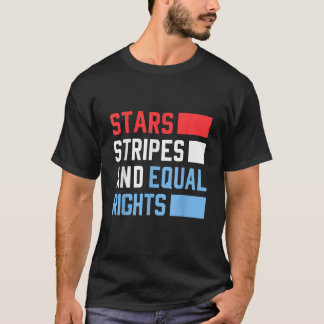 Stars Stripes en gelijke rechten Vrouwenrechten 4e T-shirt