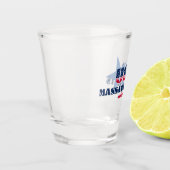 Stars, Stripes, et Massachusetts 1788 Verre de tir (Gauche)