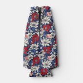 Stars & Stripes Floral Elegance Flesjeskoeler (Achterkant)