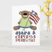 Stars & Stripes Forever Kaart (Gele Bloem)