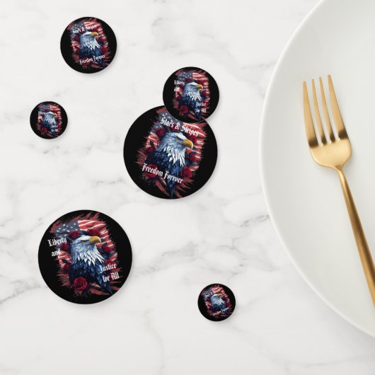 Stars & Stripes Freedom Forever Roos Amerikaanse v Confetti (Groep)