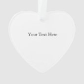 Stars & Stripes Gepersonaliseerd Hart Ornament (achterkant)