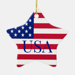 STARS & STRIPES KERAMISCH ORNAMENT