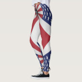 Stars Stripes Red White Blue USA Leggings (Links)