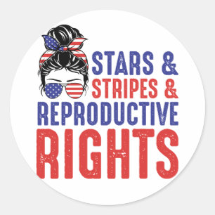 Stars Stripes Reproductive Rights Ronde Sticker