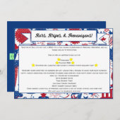 Stars, Stripes & Shenanigans Uitnodiging (Voorkant / Achterkant)