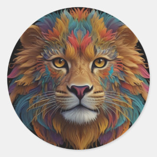 Stars & Stripes Swag: Het Sleutelhanger Collectie Ronde Sticker