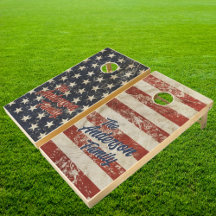 Stars & Stripes Vintage Nom de famille