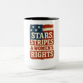 Stars, Stripes & Women’s Rights Distressed Flag Mok