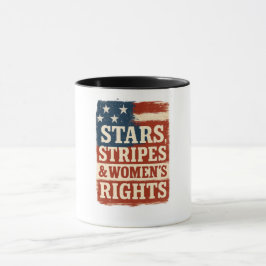 Stars, Stripes & Women’s Rights Distressed Flag Mok