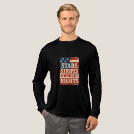 Stars, Stripes & Women’s Rights Distressed Flag Tri-Blend Shirt