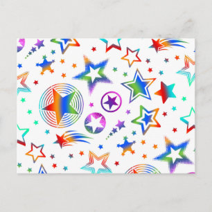 Stars Tattoos gekleurd + jouw ideeën Briefkaart