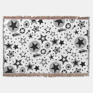 Stars Tattoos zwart + jouw ideeën Deken