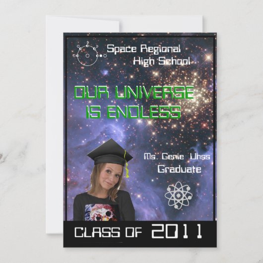 Stars The Limit Graduation Invitation (Devant)
