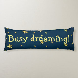 Stars-veld op diep middernacht Blue Sky Lichaamskussen