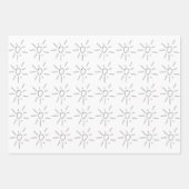 Stars Wrapping Paper Flat Sheet Set of 3 (Voorkant 2)