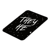 Stars ze/He Pronouns Magneet (Linkerzijde)