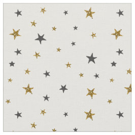 Stars zwart-wit en Gold Stof