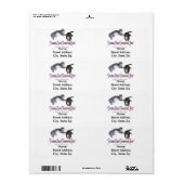 StarsAndStripesKatten Verzendlabels Etiket (Full Sheet)