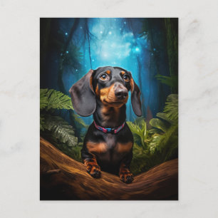 Starscape Dachshund-Briefkaart Briefkaart