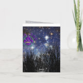 Starscape & Trees - Carte Note (Dos)