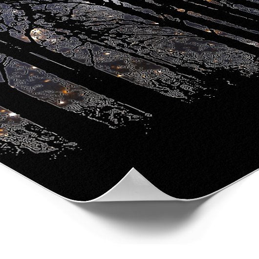 Starscape & Trees - Poster (Coin)