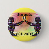Starseed Activate Ronde Button 5,7 Cm (Voorkant)