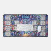 Starseed Sanctuary Psychedelic Alien 2026 Calendar Bureaumat (Keyboard & Muis)