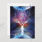 "Starseed" - tussen twee werelden. Briefkaart (Voorkant / Achterkant)
