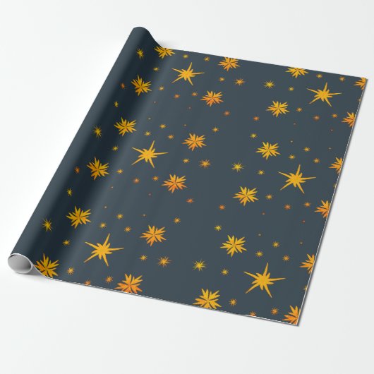 Starshine Nightsky Cadeaupapier (Uitgerold)