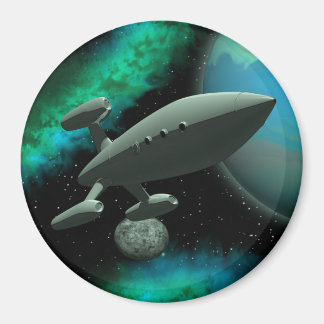 Starship Explorer (Ronde) Magneet