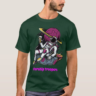 Starship Troopers Basic Donker T-shirt