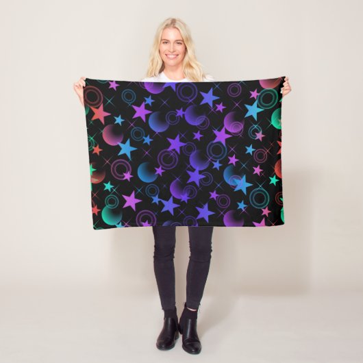 Stars'n Stuff Pattern Fleece Deken (In situ)