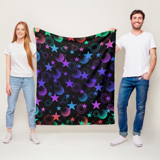 Stars'n Stuff Pattern Fleece Deken (In situ)