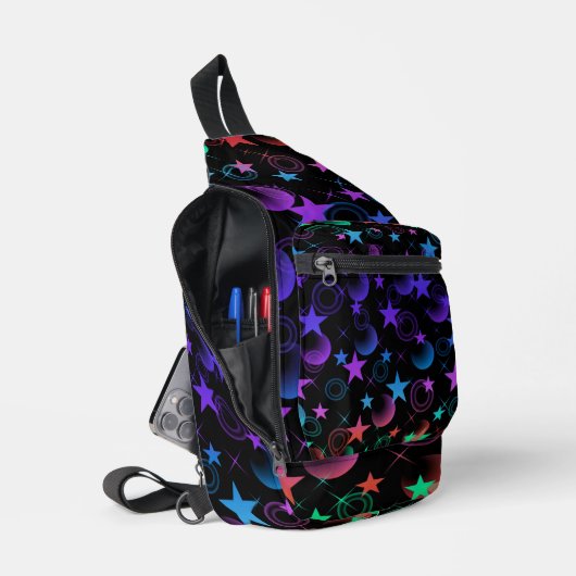 Stars'n Stuff Pattern Sling Bag (Open)