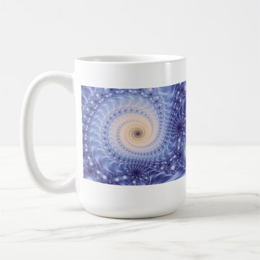 Starstorm Spirituele Abstracte Kunstfractal Koffiemok (Links)