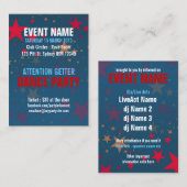 Starstruck Mega Stars Event Mini Flyers Visitekaartje (Voorkant / Achterkant)