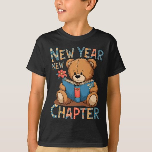 Start A New Chapter 2024 Cute Bear Adorable Teddy T-shirt (Voorkant)