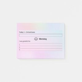 Start de dag met intenties post-it® notes