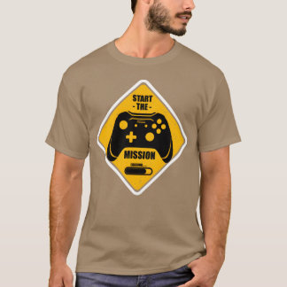 Start de Missie Videospel Gaming Cadeaus Gamers r T-shirt