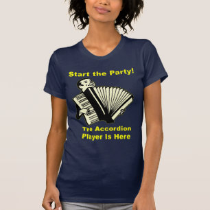 Start de Partij! De accordeonspeler is hier T-shirt