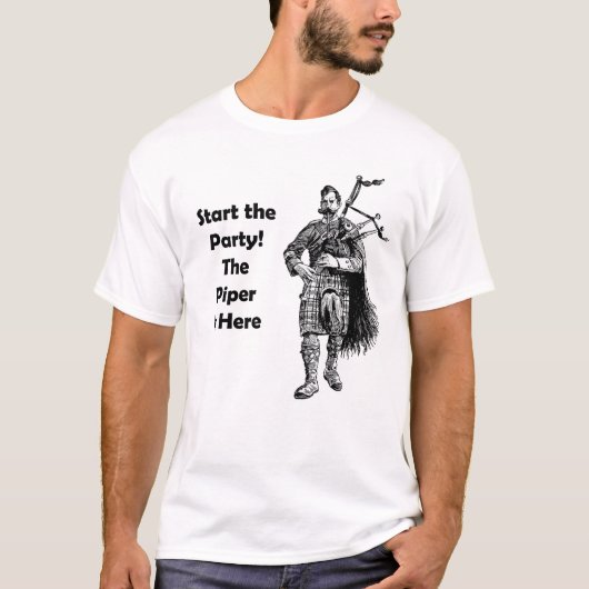 Start de Partij! De piper is hier T-shirt (Voorkant)