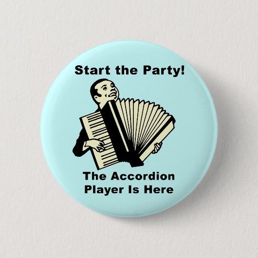 Start de Partij! Ronde Button 5,7 Cm (Voorkant)