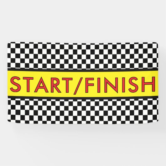 START/ finish Racing running Spandoek (Horizontaal)