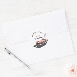 Start Je Motor Elk Leeftijd Verjaardag Ronde Sticker