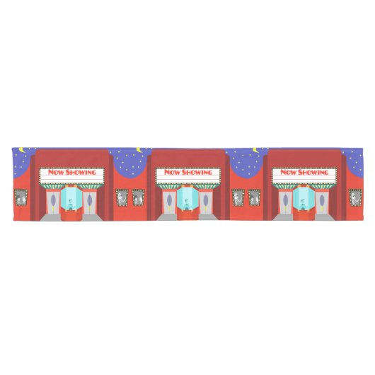 Start Movie-bioscooptabel Retro Korte Tafelloper (Horizontaal)